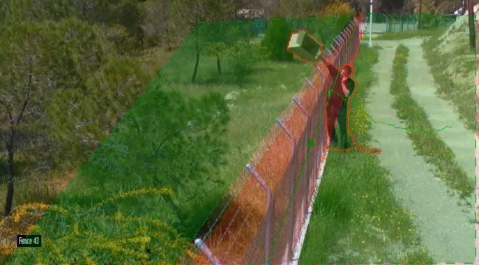 Video analytics - crossing line Video analytics - crossing line
