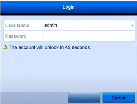 Annke DVR login screen Annke DVR login screen