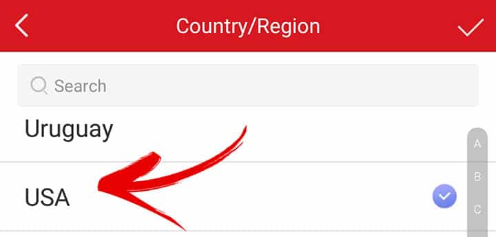 App config select your country App config select your country