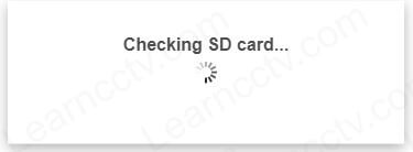 Axis camera checking SD card Axis camera checking SD card
