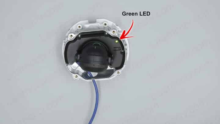Axis camera green LED Axis camera green LED