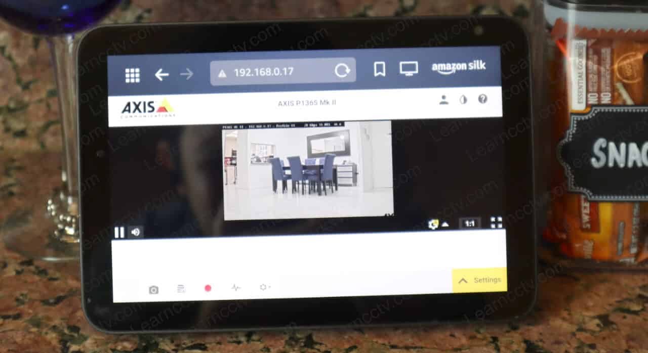 Axis camera on Echo Show Small Screen Axis camera on Echo Show Small Screen