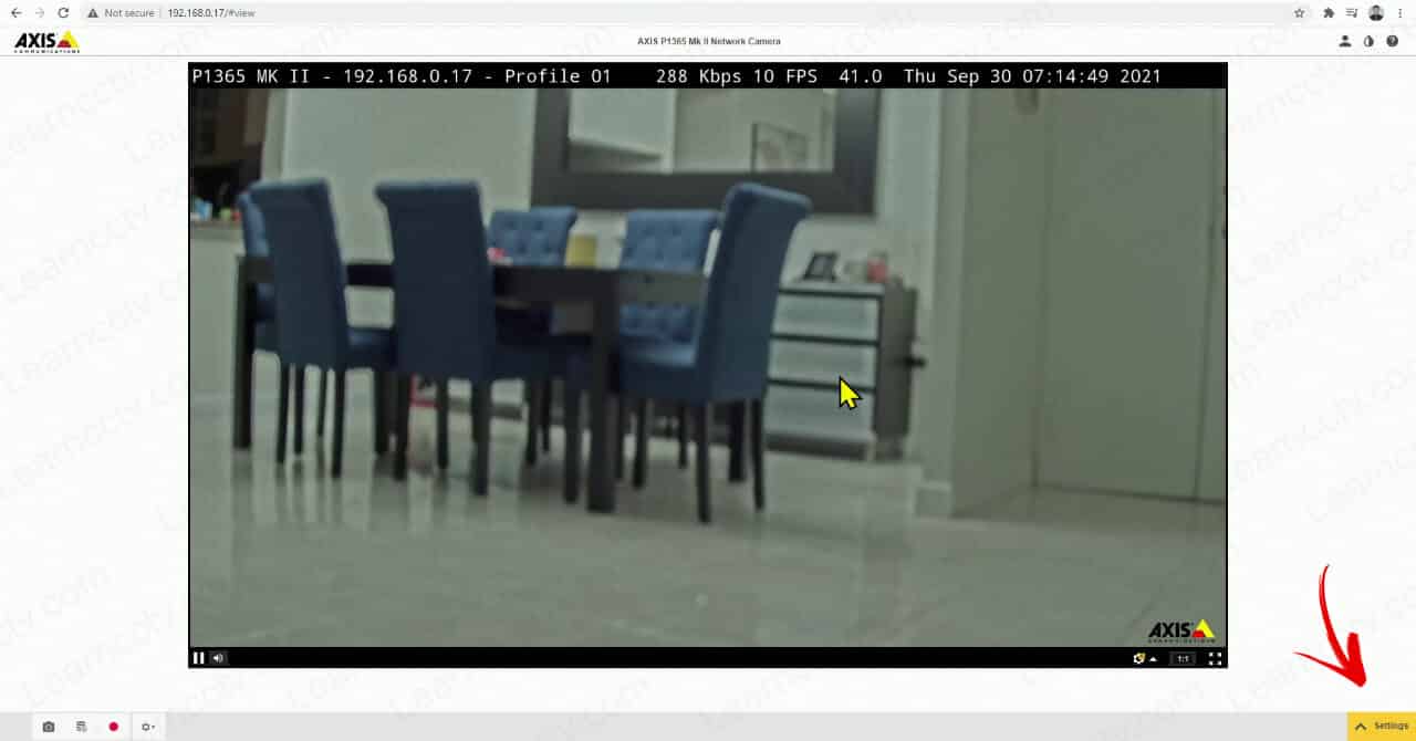 Axis IP camera with no focus Axis IP camera with no focus
