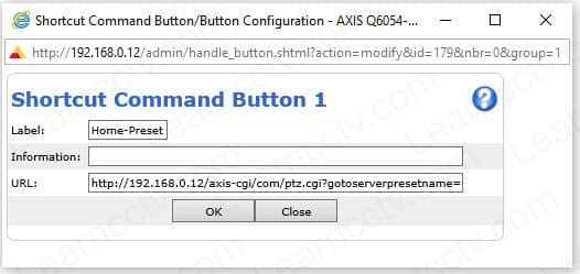 Axis-PTZ-Shortcut-command