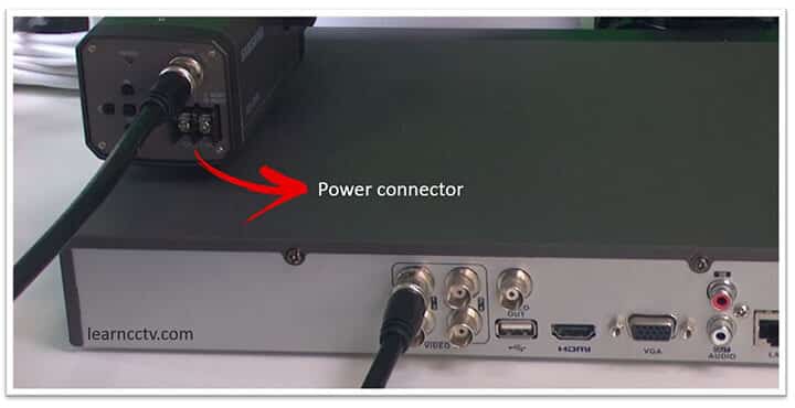 CCTV camera power connector CCTV camera power connector
