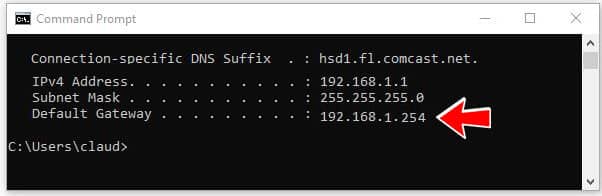 command prompt gateway command prompt gateway