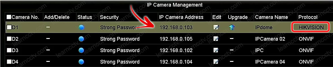 Hikviison IP camera IP and protocol Hikviison IP camera IP and protocol