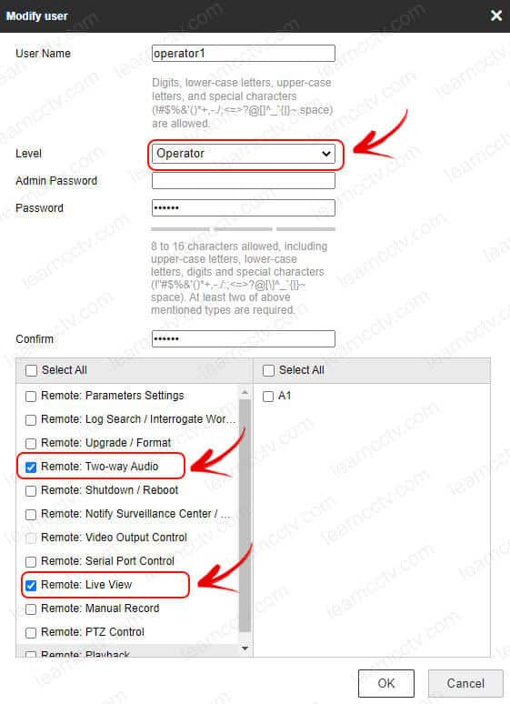 Hikvision IP camera add user operator Hikvision IP camera add user operator