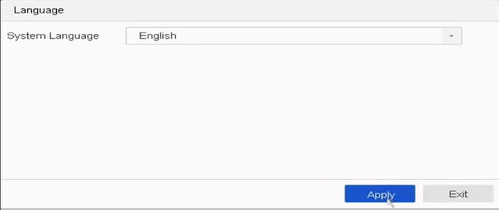 Hikvision NVR language setup Hikvision NVR language setup