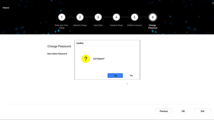 Hikvision NVR wizard 06 Change Password Hikvision NVR wizard 06 Change Password
