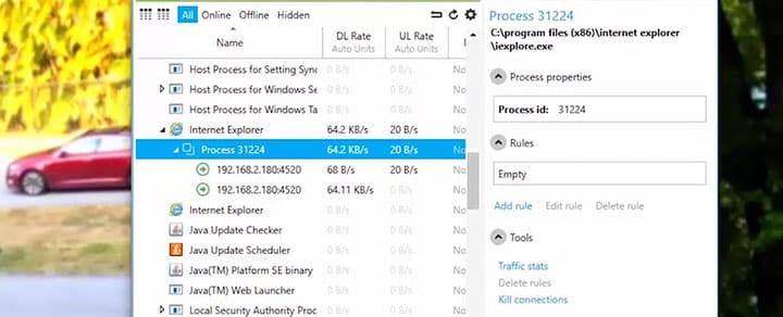 Bandwidth usage Bandwidth usage