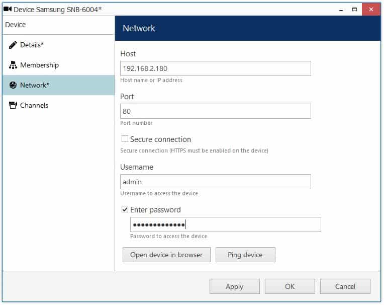 New Device Network Info New Device Network Info