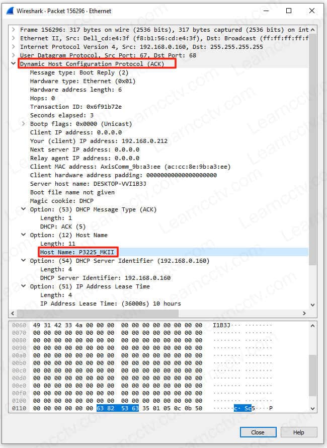 P3225 MKII Wireshark ACK P3225 MKII Wireshark ACK