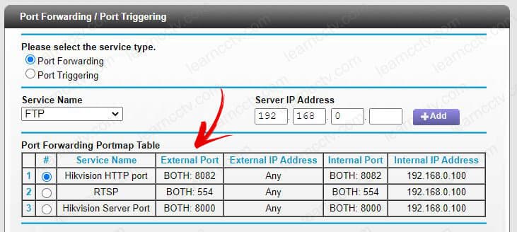 Port forwarding for Hikvision Port forwarding for Hikvision
