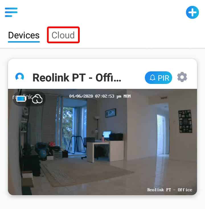 Reolink Camera on the mobile App Reolink Camera on the mobile App