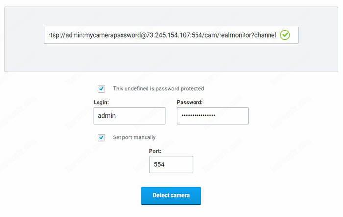 RTSP command for AngelCam User and Password RTSP command for AngelCam User and Password
