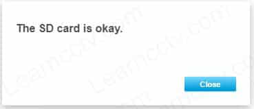 SD Card is OK SD Card is OK