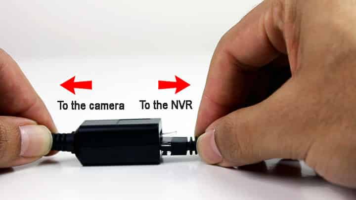 Security camera RJ45 connector Security camera RJ45 connector
