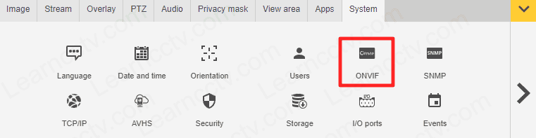 Enable ONVIF on Axis Camera New Menu Enable ONVIF on Axis Camera New Menu