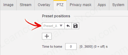 PTZ Preset PTZ Preset