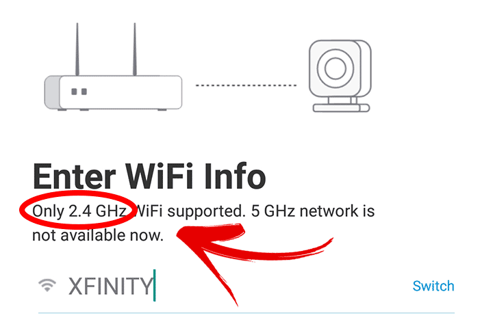 Reolink camera supports only 2.4 GHz Reolink camera supports only 2.4 GHz