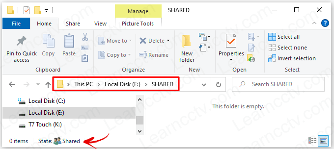 Shared folder Shared folder